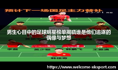 男生心目中的足球明星榜单揭晓谁是他们追逐的偶像与梦想